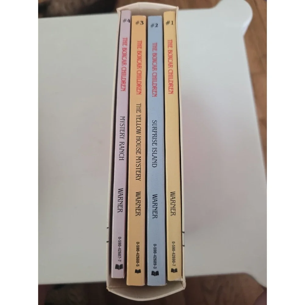Vtg The Boxcar Children 4-Book Boxed Set #1-#4 By Gertrude Chandler Warner